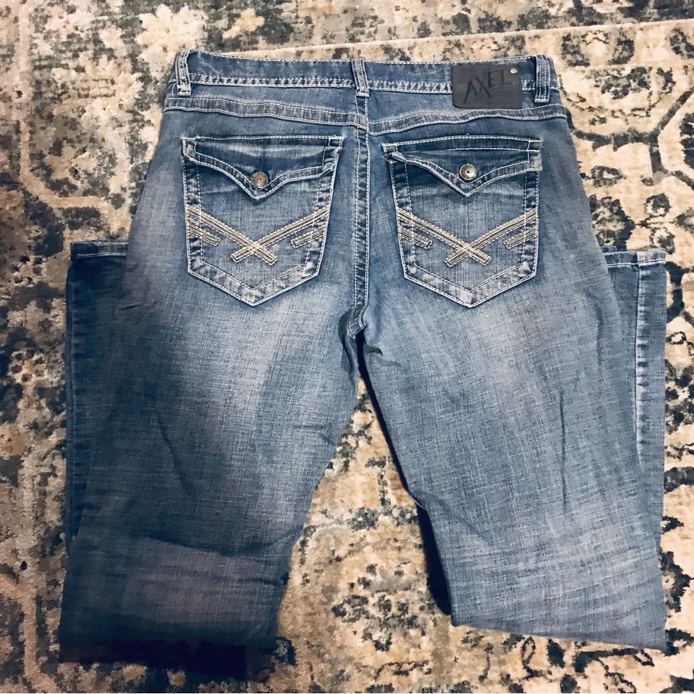 Mens TK Axel Bootcut Jeans Size 34x34